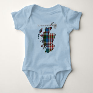 Body Para Bebé Clan Donnachaidh (Robertson) Escudo y Vestido Tart
