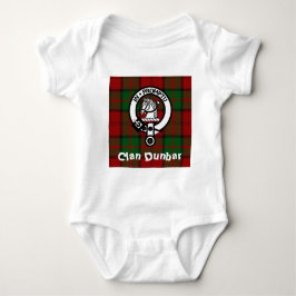 Body Para Bebé Clan Dunbar Tartan & Escudo Badge