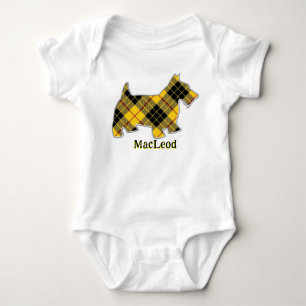 Body Para Bebé Clan escocés MacLeod Tartan Scottie Dog