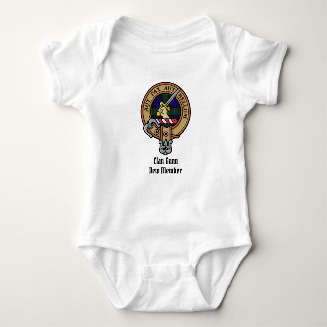 Body Para Bebé Clan Gunn Escudo Baby Bodysuit (Anverso)