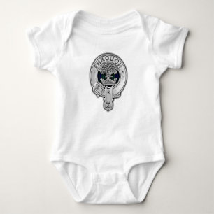Body Para Bebé Clan Hamilton Escudo y Hunting Tartán