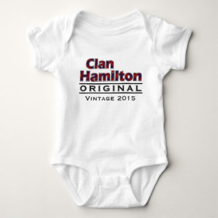 Body Para Bebé Clan Hamilton Vintage Personaliza tu año de nacimi