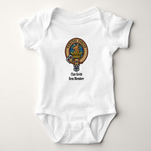 Body Para Bebé Clan Keith Escudo Baby Bodysuit (Anverso)