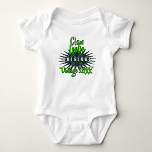 Body Para Bebé Clan Leslie Tartan Burst Vintage Cumpleaños