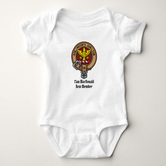 Body Para Bebé Clan MacDonald de la Escudo Keppoch Baby Bodysuit (Anverso)