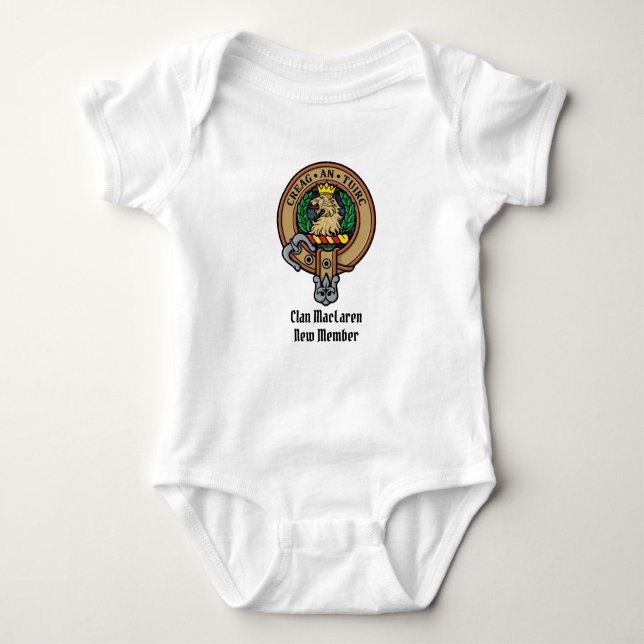 Body Para Bebé Clan MacLaren Escudo Baby Bodysuit (Anverso)