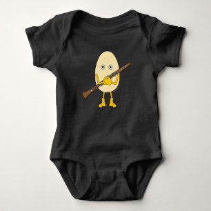 Body Para Bebé Clarinet Egghead T-Shirt