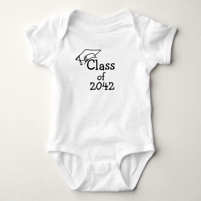 Body Para Bebé Clase de traje de bebé de año Personalizado 2042 (Anverso)
