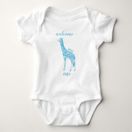 Body Para Bebé Clase de Whimsical Giraffe Butterfly T-shirts