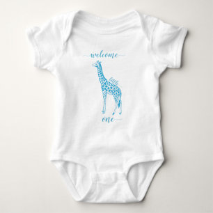 Body Para Bebé Clase de Whimsical Giraffe Butterfly T-shirts