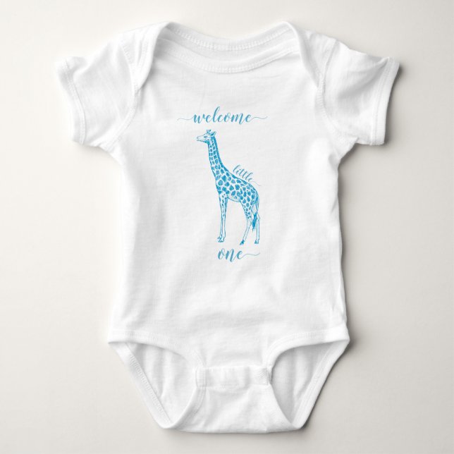 Body Para Bebé Clase de Whimsical Giraffe Butterfly T-shirts (Anverso)
