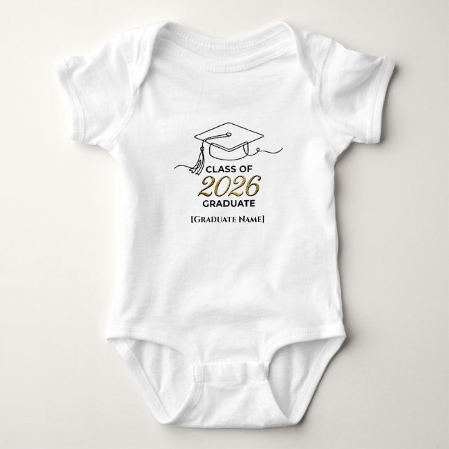 Body Para Bebé Class of 2026 / Body Bebé Clase de 2026 (Anverso)