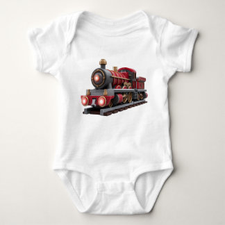 Body Para Bebé Classic Red Steam Train – Adventure Kids T-Shirt
