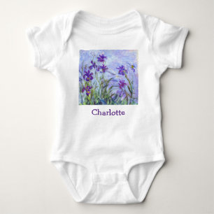 Body Para Bebé Claude Monet - Lilac Irises / Iris Mauves