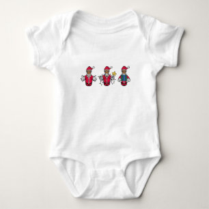 Body Para Bebé Cláusulas de Papá Noel de Feliz Navidad