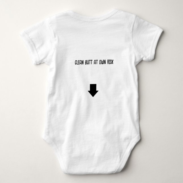 Body Para Bebé clean butt at own risk one piece  (Reverso)