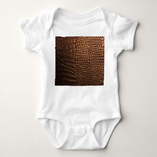 Body Para Bebé Closeup: textura de cuero de cocodrilo.