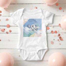 Body Para Bebé Cloud Nueve Elegante Pastel Baby Shower