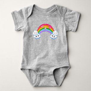 Body Para Bebé Clouds Rainbow Baby Bodysuit