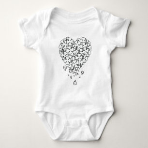 Body Para Bebé Clover Heart