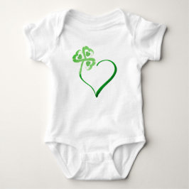 Body Para Bebé Clover Heart Baby Bodysuit