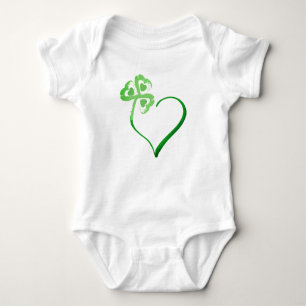Body Para Bebé Clover Heart Baby Bodysuit