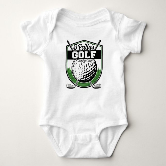 Body Para Bebé Club Campestre Personalizado Golf Golf Player Pro (Anverso)