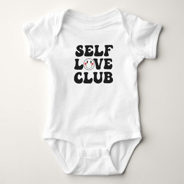 Body Para Bebé Club de amor propio (Anverso)