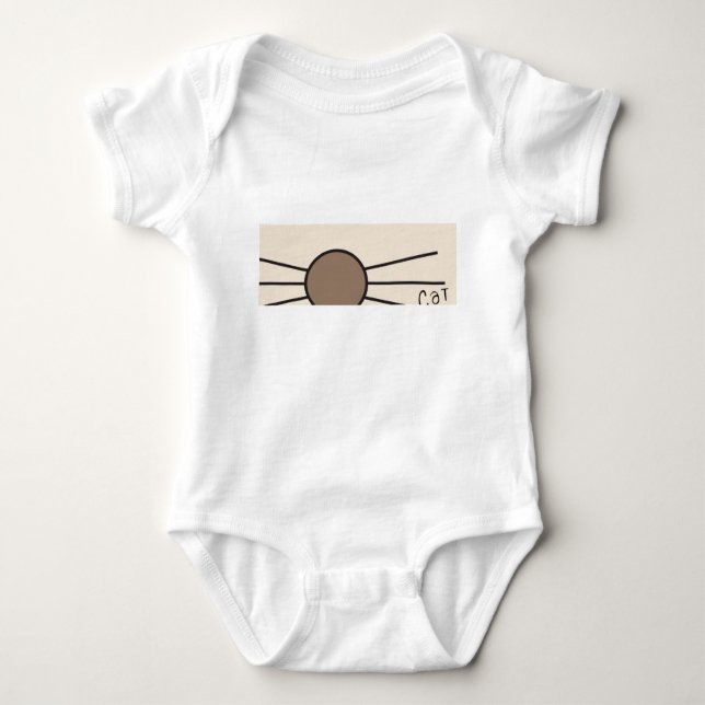 Body Para Bebé CM Whiskers Logo Baby Bodysuit (Anverso)