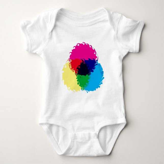 Body Para Bebé CMYK psicodélico (Anverso)