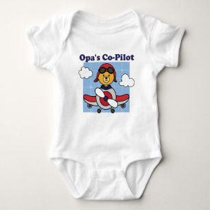 Body Para Bebé Co-Pilot de Opa - Avión con micrófono