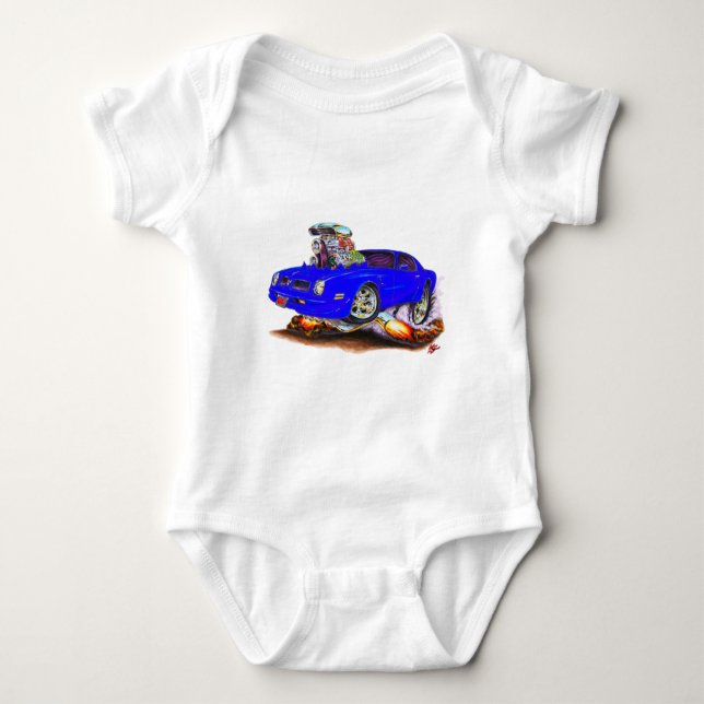 Body Para Bebé Coche 1974-76 del azul de Firebird (Anverso)