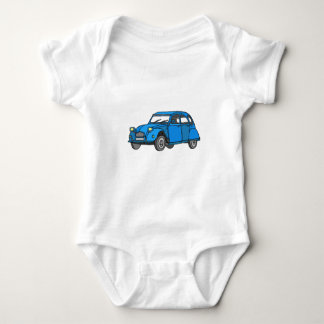 Body Para Bebé Coche azul (2CV)