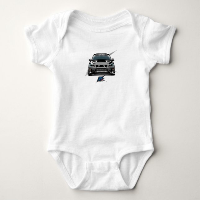 Body Para Bebé coche de rally jdm wrc (Anverso)