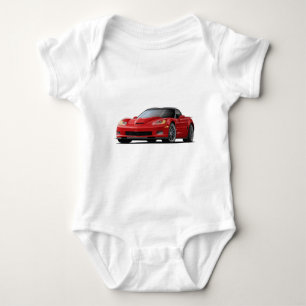 Body Para Bebé Coche del rojo del Corvette ZR1