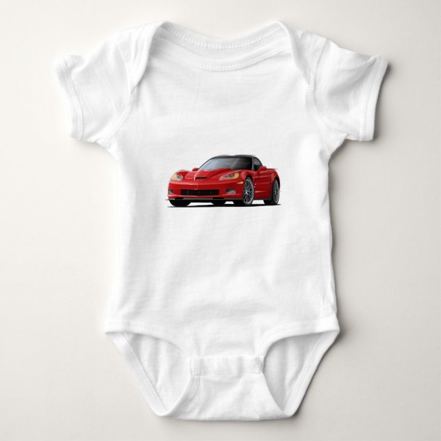 Body Para Bebé Coche del rojo del Corvette ZR1 (Anverso)