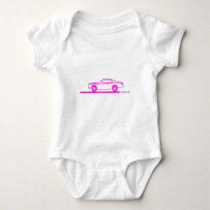 Body Para Bebé Coche rosado 1970-74 del plumero
