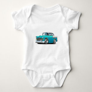 Body Para Bebé Coche Turquesa-Blanco 1955 de Chevy Belair