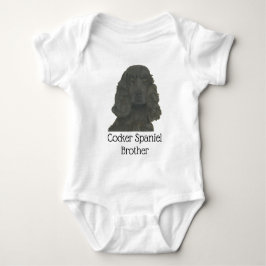 Body Para Bebé Cocker Spaniel negro personalizado