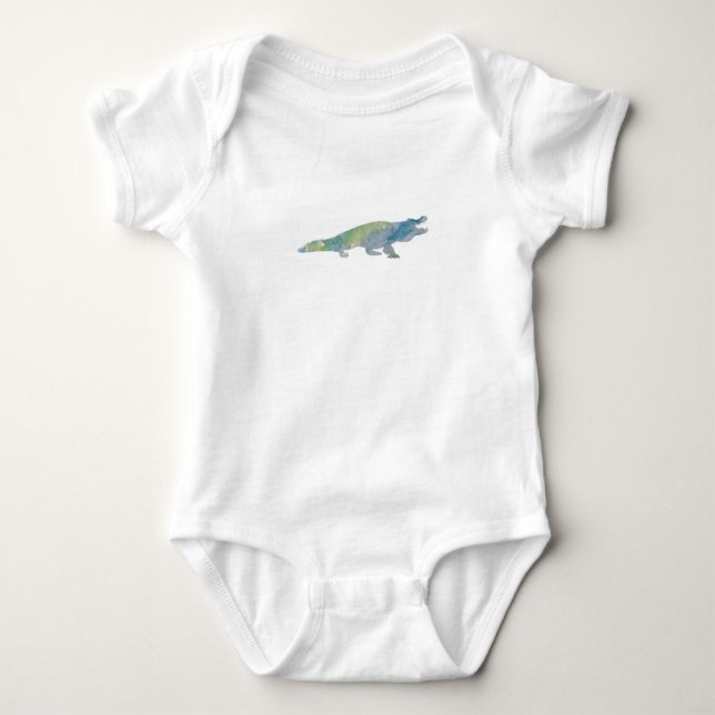 Body Para Bebé Cocodile Alligator Baby Bodysuit (Anverso)