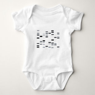 Body Para Bebé Código de ADN Arte negro en blanco