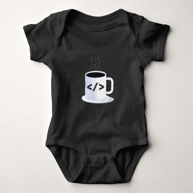 Body Para Bebé Código de programación divertida de Java Coding Co (Anverso)