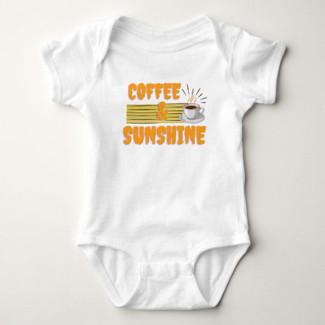 Body Para Bebé Coffee & Sunshine – Positive Morning Vibes  (Anverso)