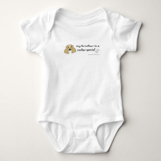 Body Para Bebé coker spaniel (Anverso)