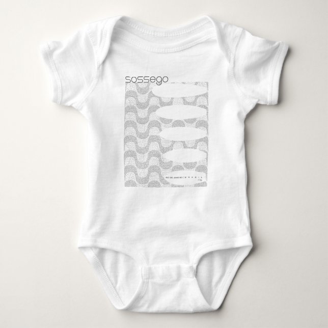 Body Para Bebé Coleção Palavras - Sossego (Anverso)