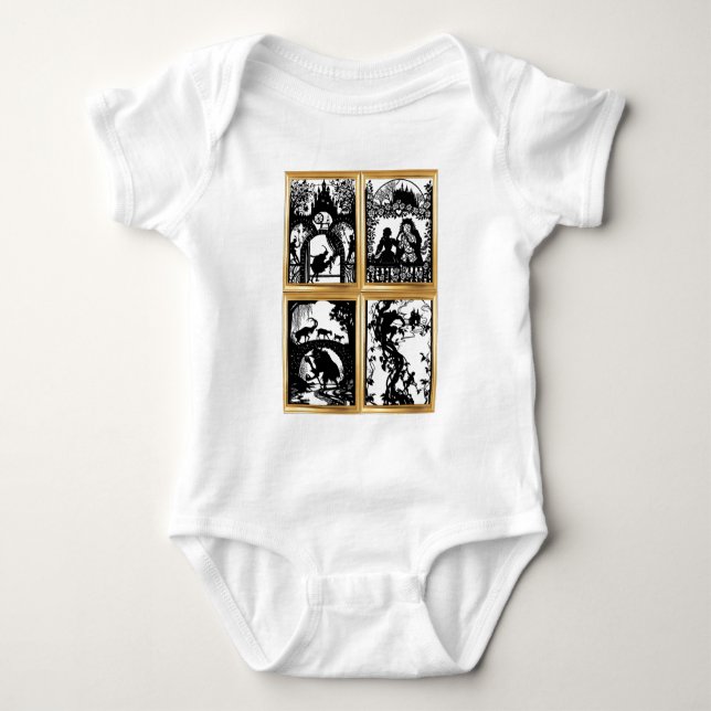 Body Para Bebé Colección de hadas para bebés Bodysuit (Anverso)