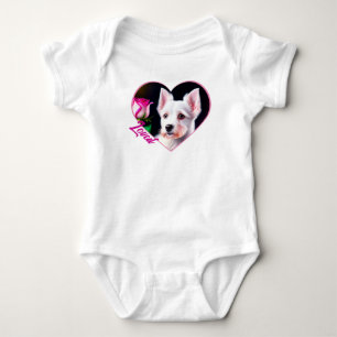 Body Para Bebé Colección De Perro Dulce Y Rosa