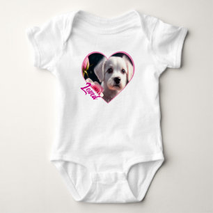 Body Para Bebé Colección De Perros Pequeños Y Rosas