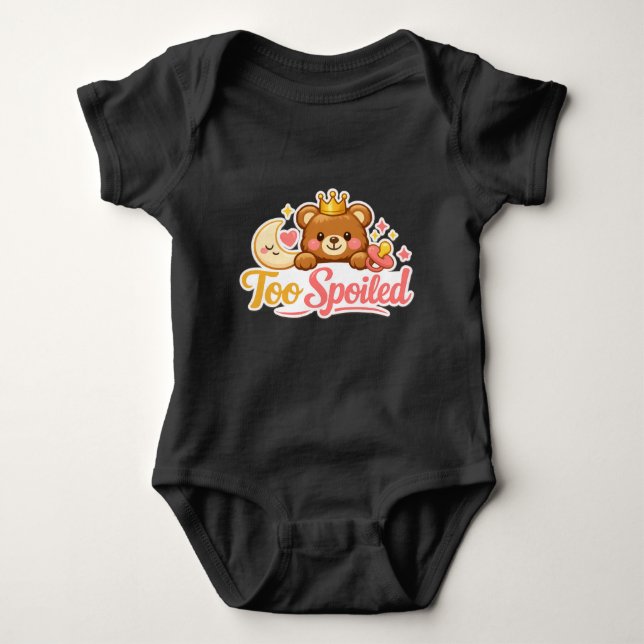 Body Para Bebé ¡Colección Demasiado Malcriada! (Anverso)