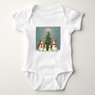 Body Para Bebé Colección festiva de Navidades familiares de Snowm
